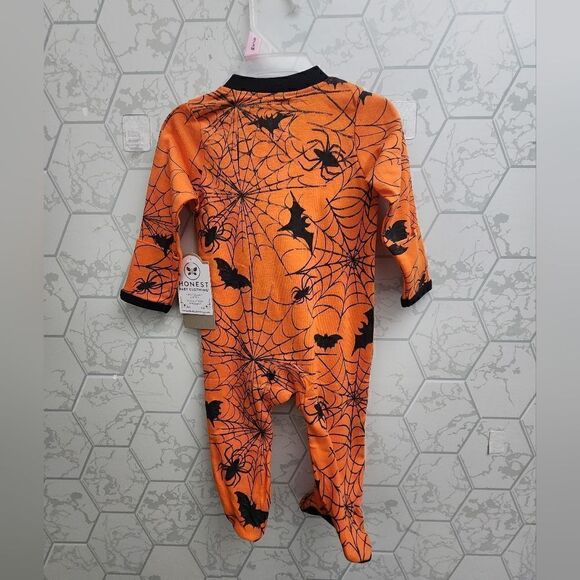 Lot of two Halloween Honest Organic Cotton Footed Pajamas - Picture 3 of 15